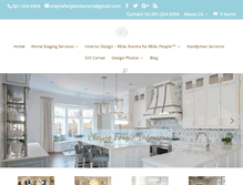 Tablet Screenshot of forgiehomestaging.com